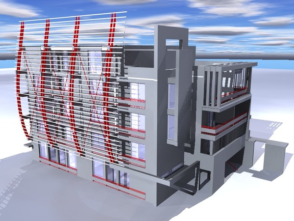 office hotel 3d 3ds - Hotel by studiorender